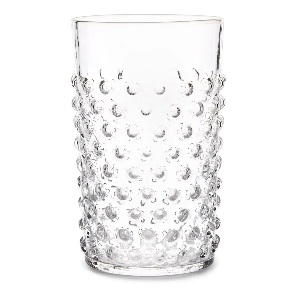 Bobble Set of 6 glass tumblers, 20cl, Clear