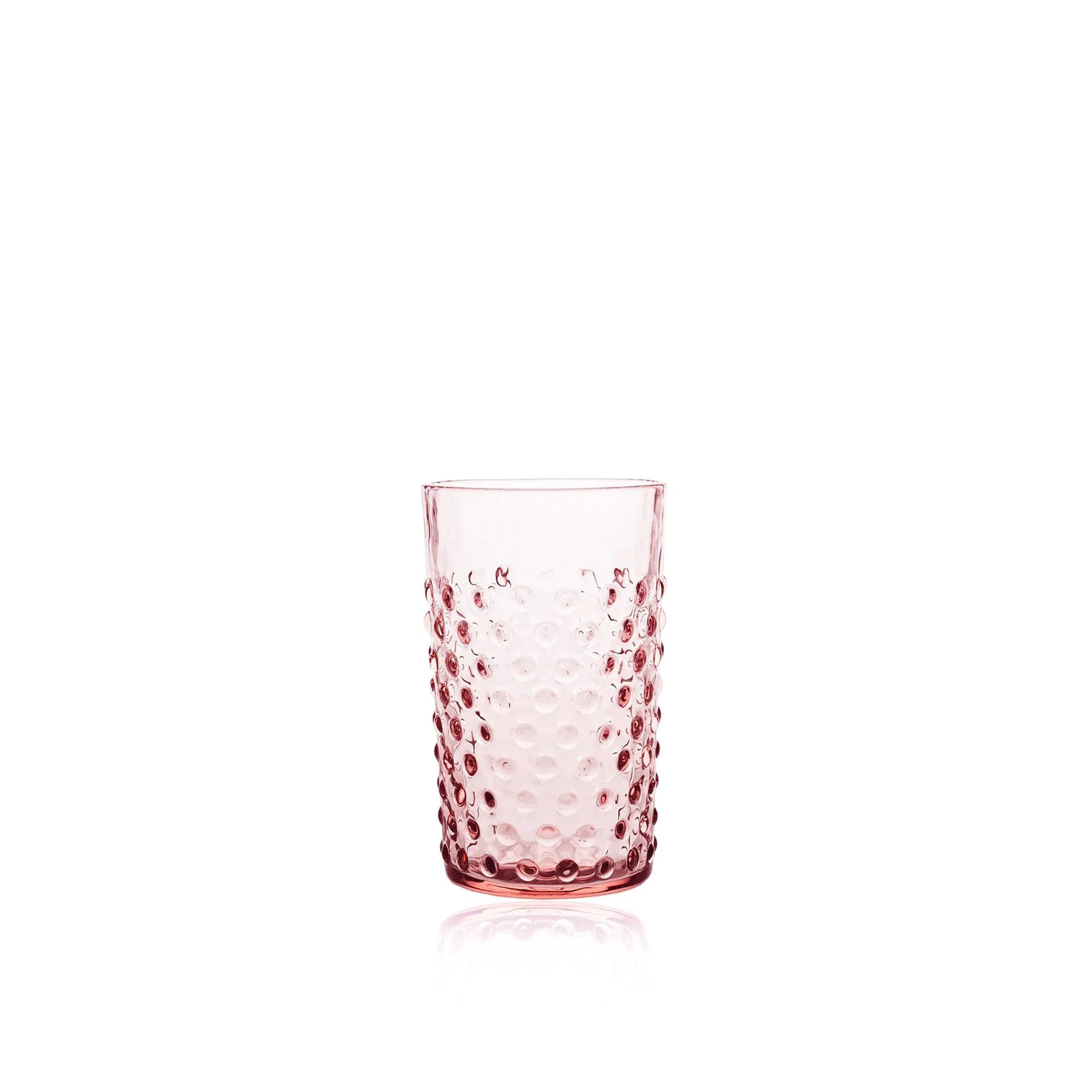 Bobble Set of 6 glass tumblers, Rosaline