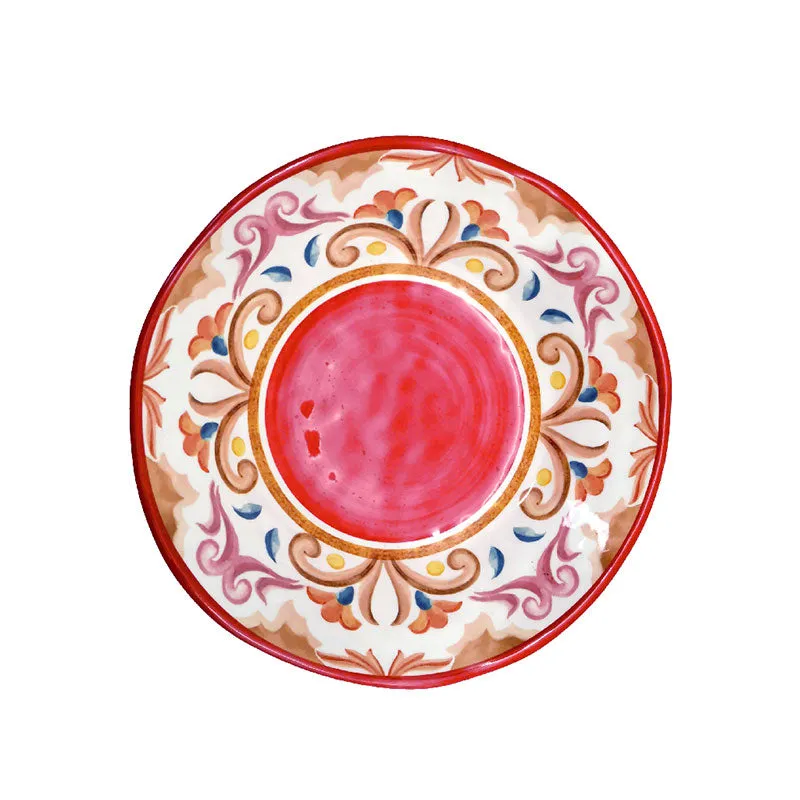 Borgo Set of 2 Melamine Soup Plates in Gift Box, 19.5cm, Multi TV cabinet, media console