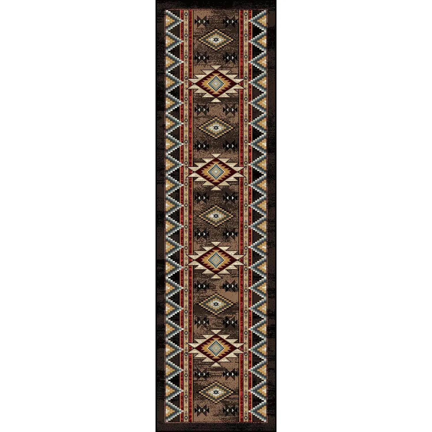 Bow Strings Southwestern Floor Runner folding guest bed, rollaway bed