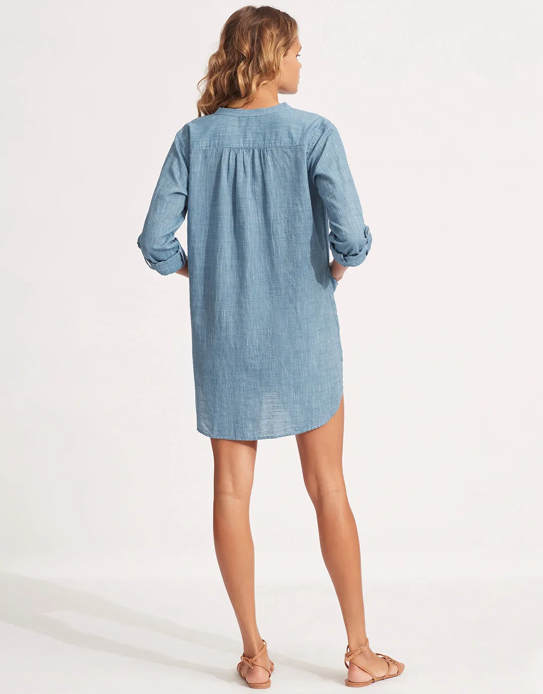 Boyfriend Beach Shirt - Chambray