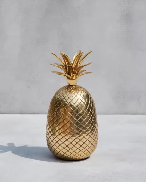 Brass Ananas dinnerware set, ceramic plates