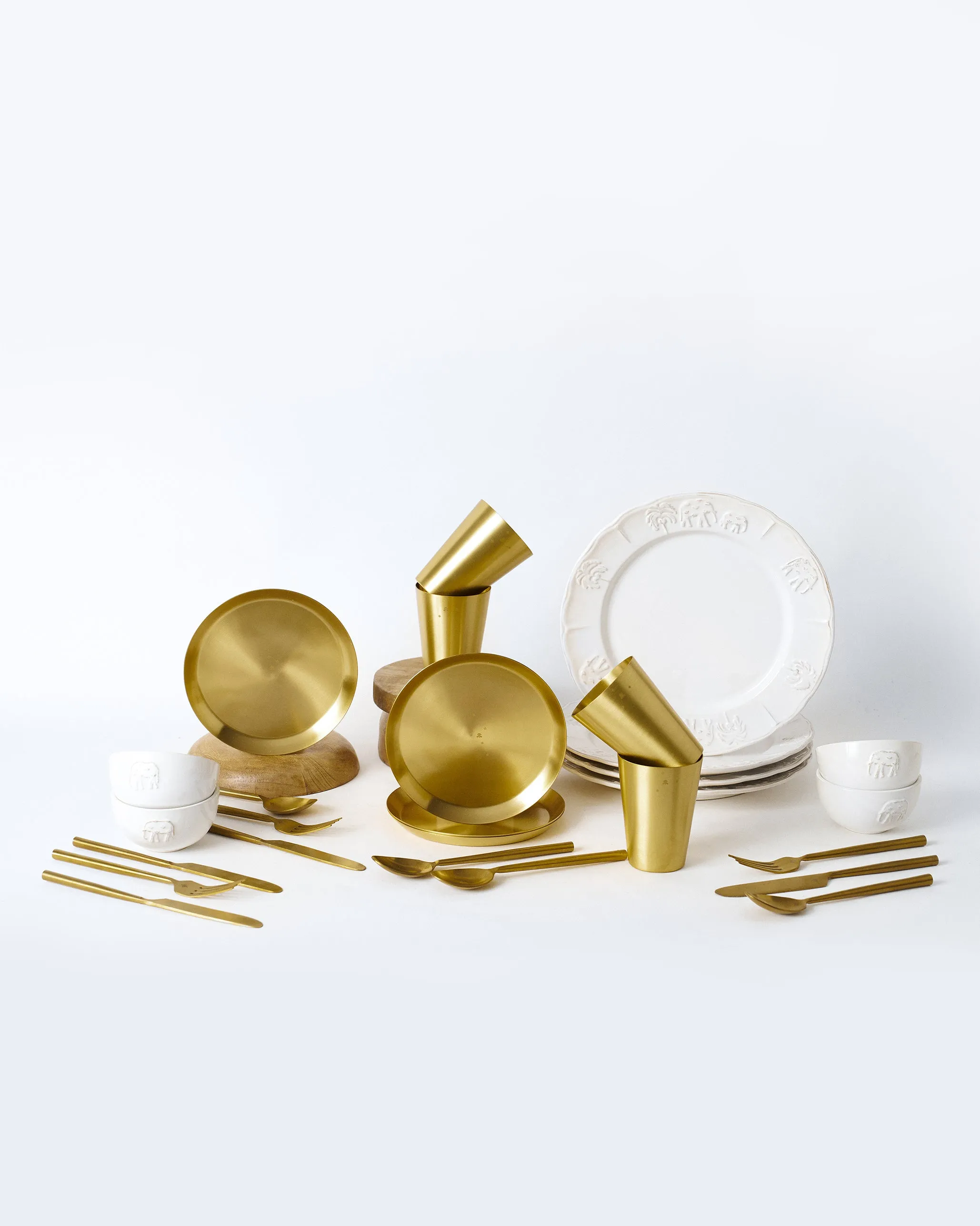 Brass Ele Dinner Set chef knife, kitchen knife