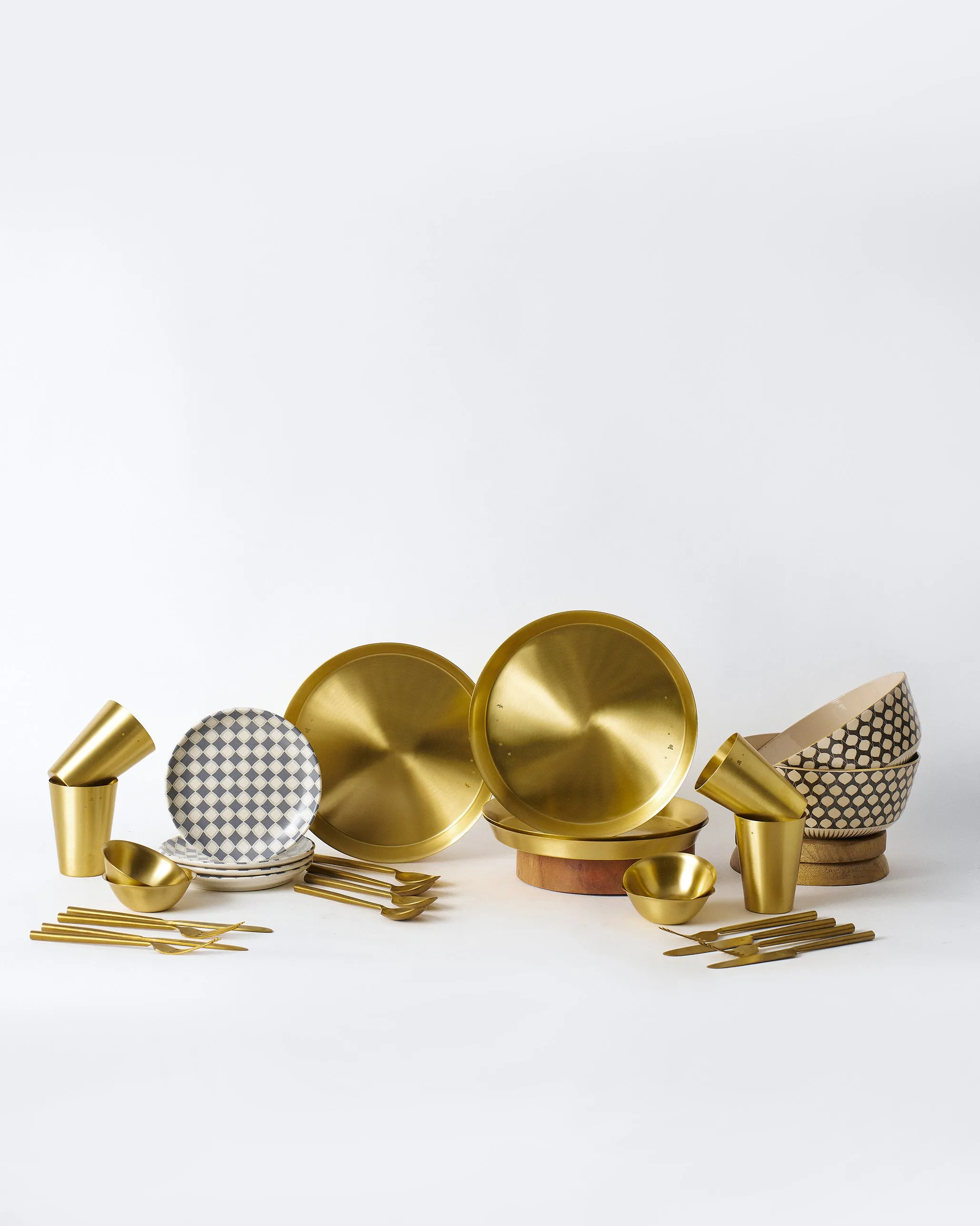 Brass Fez Dinner Set chef knife, kitchen knife