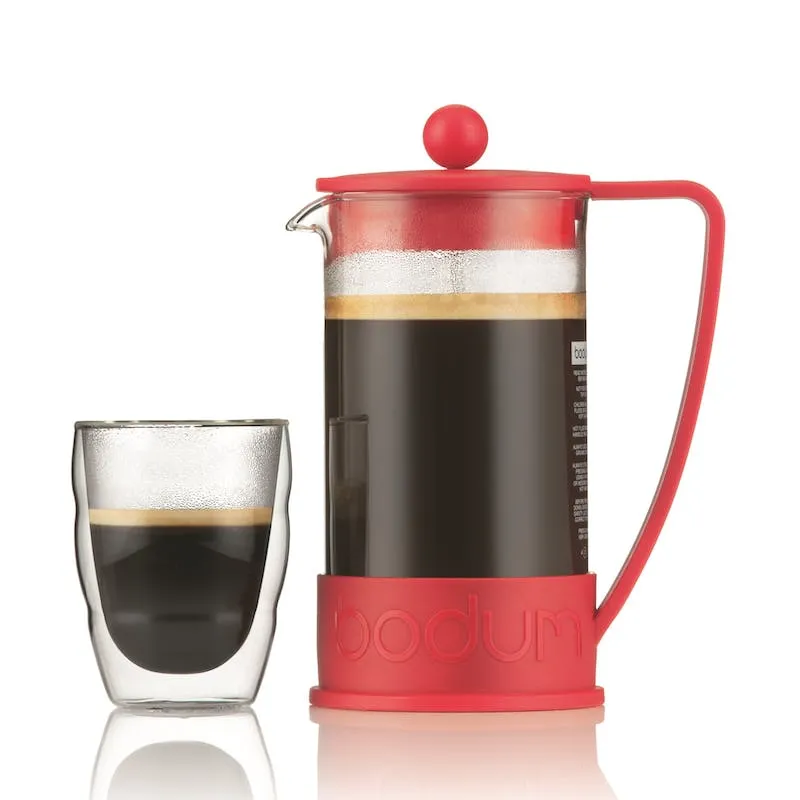 Brazil 8 cup coffee maker, 1 litre, Red