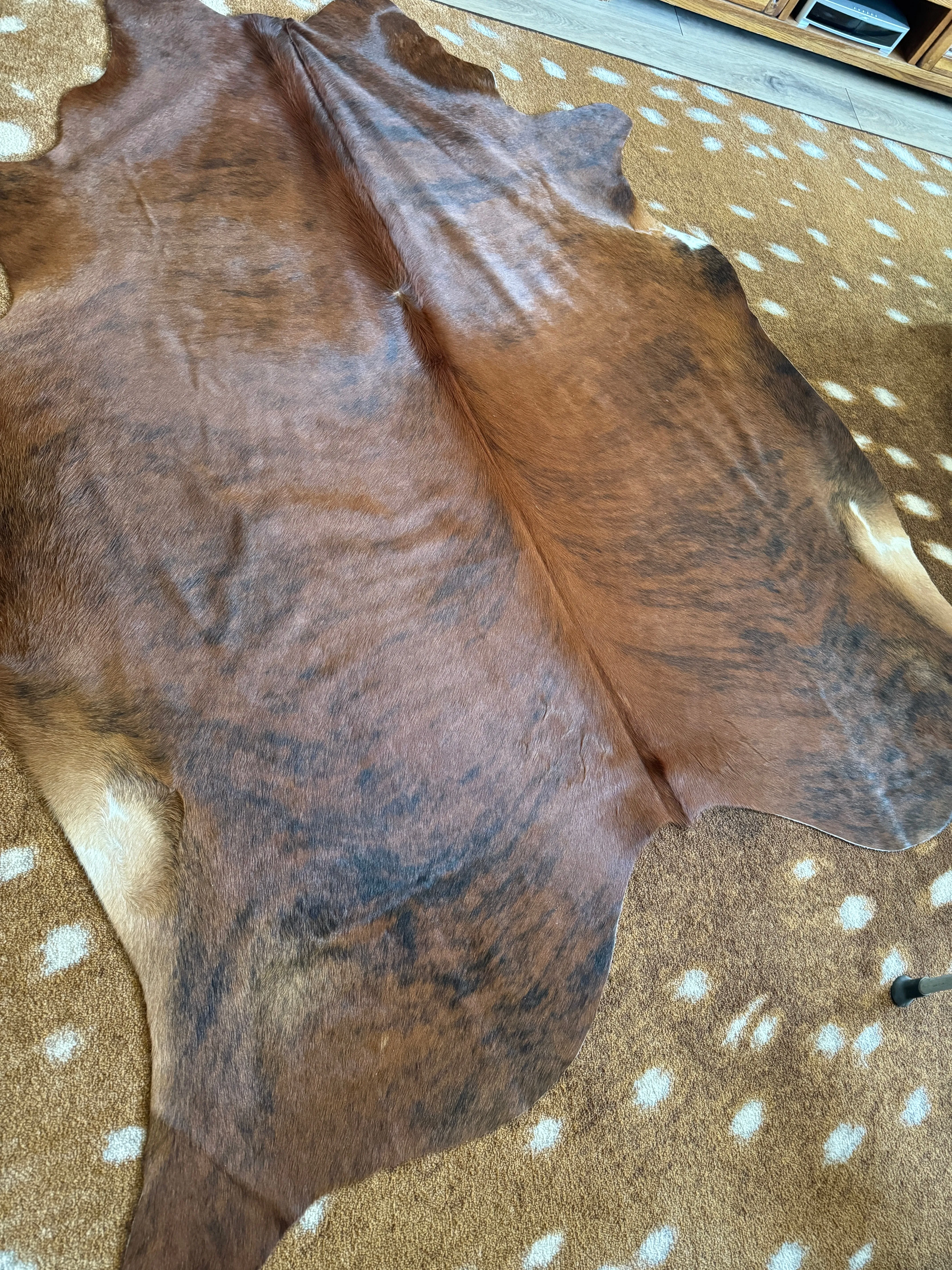 Brazilian Brindle Cowhide Rug XL