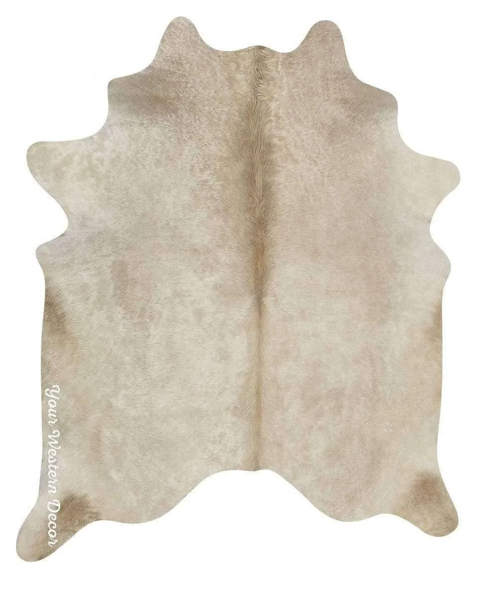 Brazilian Champagne Cowhide Rugs sectional couch, U-shape sofa