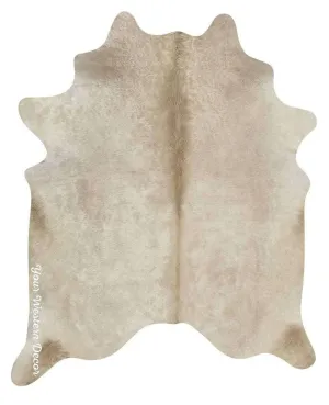 Brazilian Champagne Cowhide Rugs sectional couch, U-shape sofa