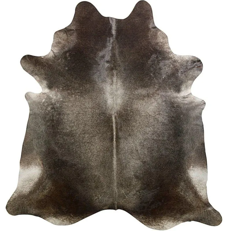 Brazilian Dark Gris Cowhide Rug wall decor, home accessories