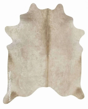 Brazilian Champagne Cowhide Rugs sectional couch, U-shape sofa