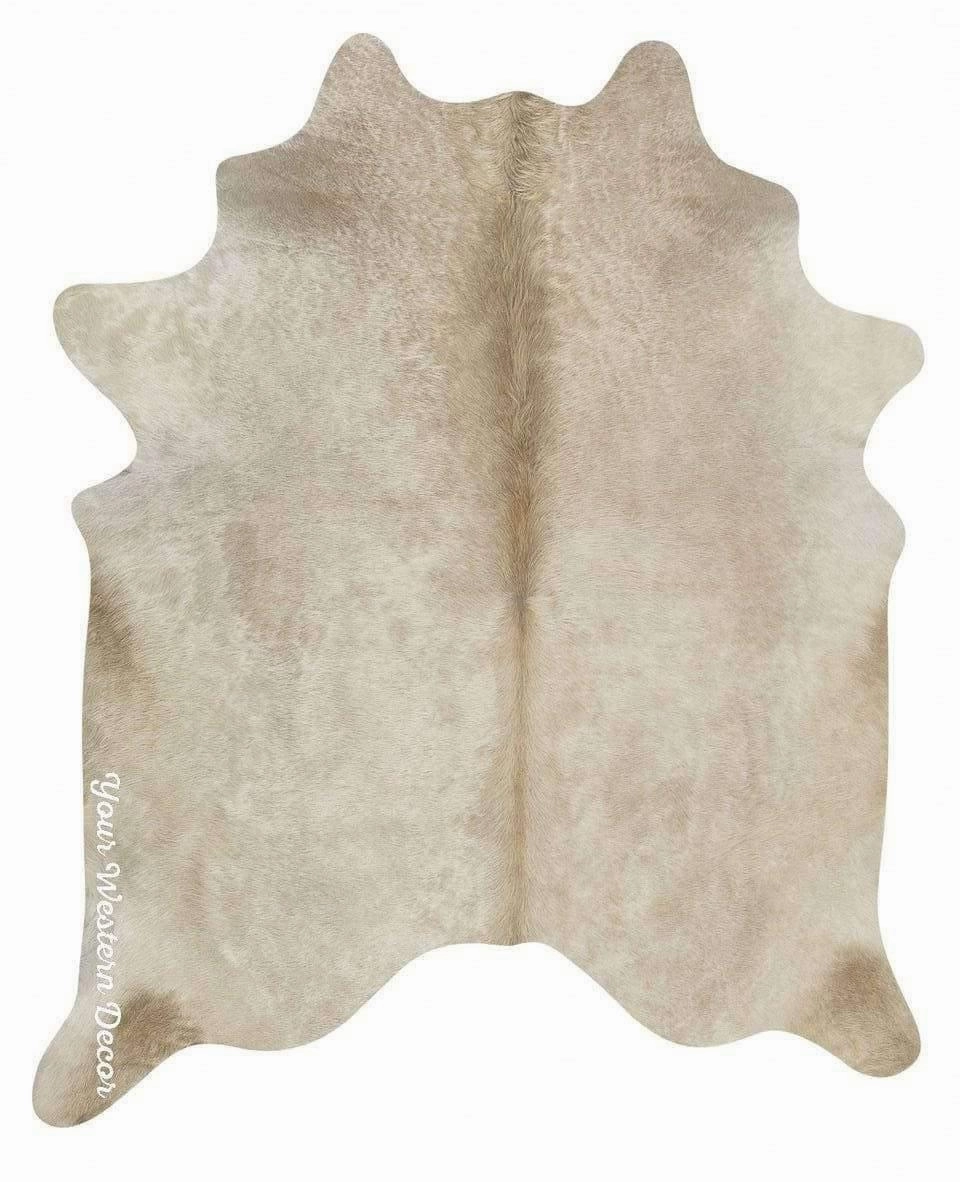 Brazilian Champagne Cowhide Rugs sectional couch, U-shape sofa
