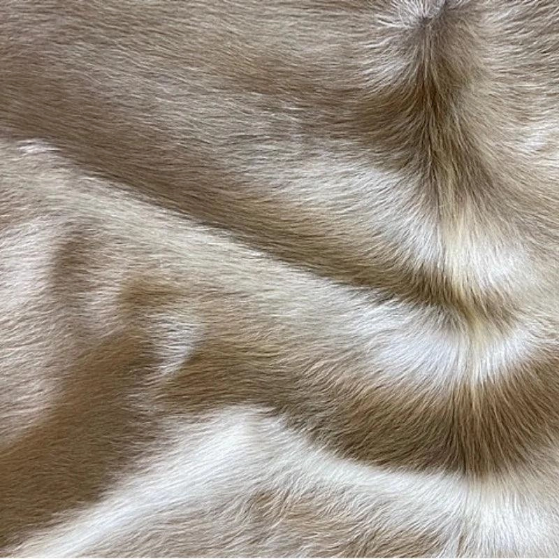 Brazilian Champagne Ivory Cowhide Rug