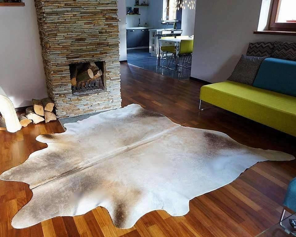 Brazilian Grey Palomino Cowhide Rug