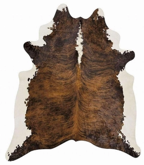Brindle White Backbone Cowhide Rugs sectional couch, U-shape sofa