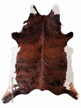 Brindle White Belly Cowhide - Colombian sectional couch, U-shape sofa