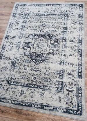 Bristol Mist Distressed Blue/Grey Rugs folding guest bed, rollaway bed