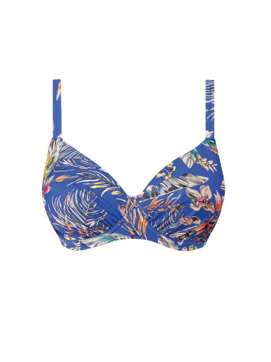 Burano Gathered Full Cup Bikini Top - Pacific