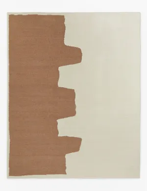 Butte Flatweave Linen Rug by lan Byrd