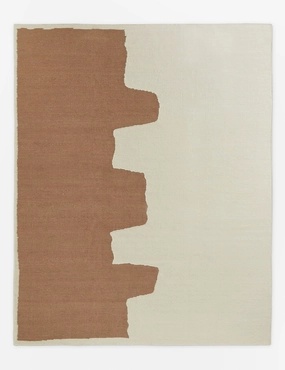 Butte Flatweave Linen Rug by lan Byrd