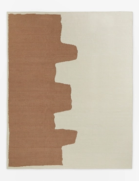 Butte Flatweave Linen Rug by lan Byrd