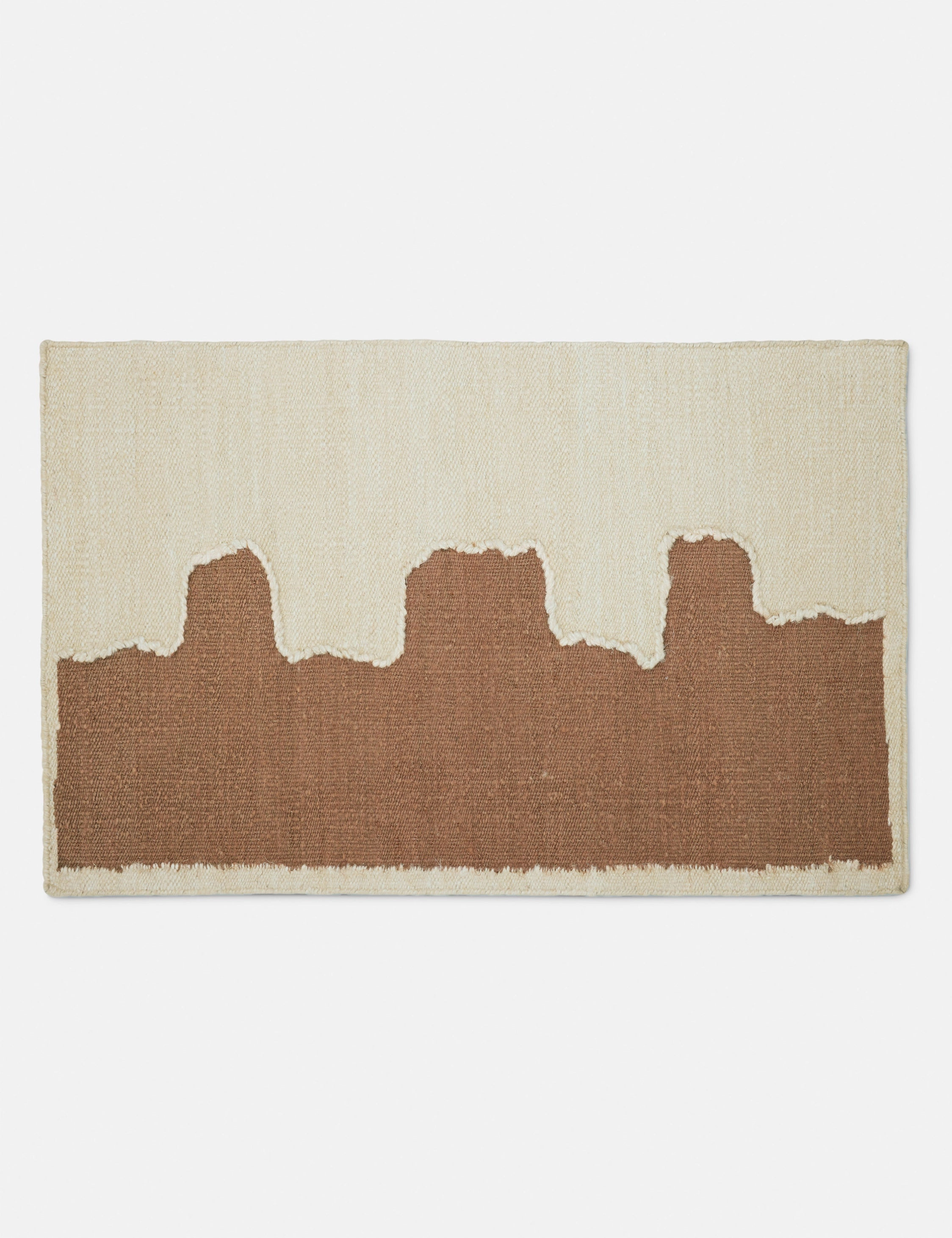 Butte Flatweave Linen Rug by lan Byrd