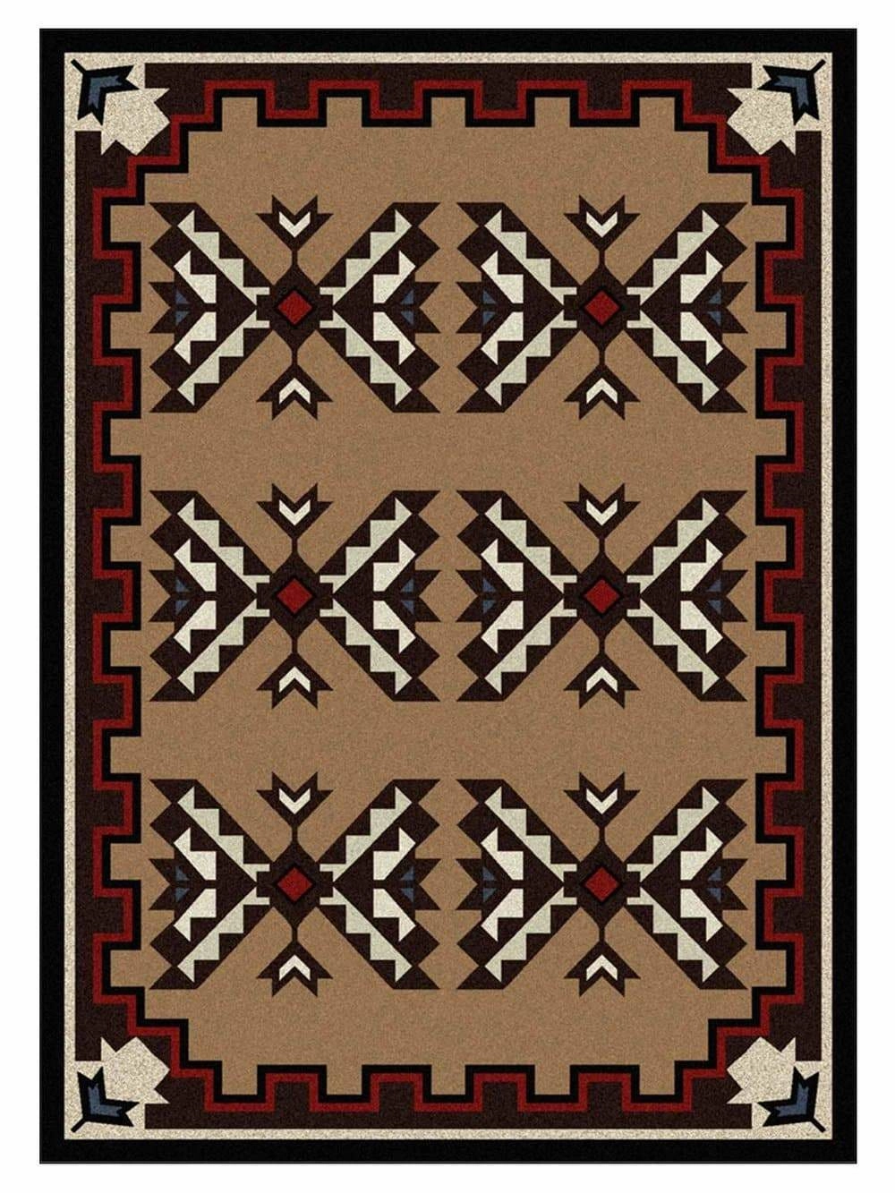 Cami Blanket Rugs in Brown