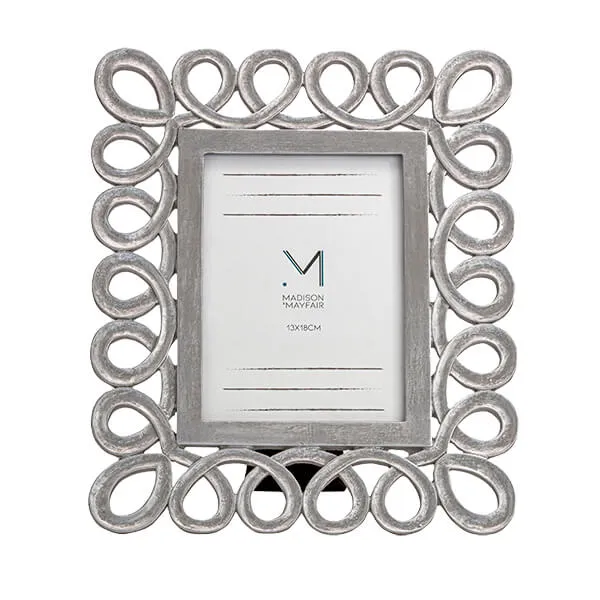 Captivate Memories in 5x7" Silver Spiral Photo Frame