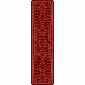 Cardinal Red Floor Runner sectional couch, U-shape sofa