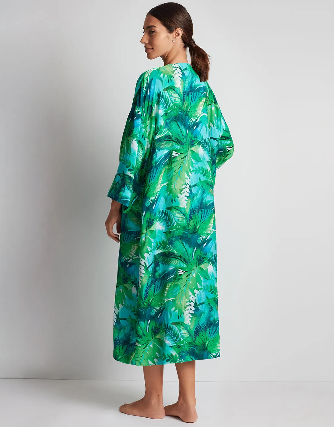 Cartago Palms Poolside Kimono Cover Up - Multi