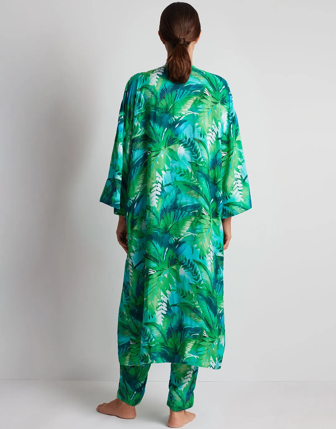 Cartago Palms Poolside Kimono Cover Up - Multi