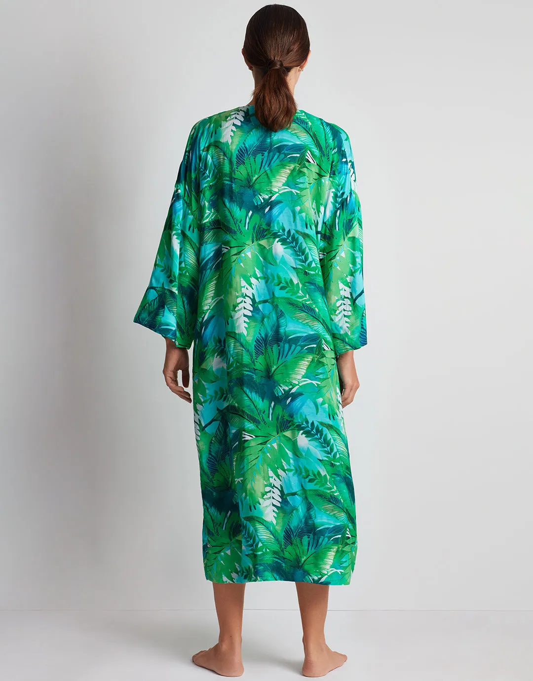 Cartago Palms Poolside Kimono Cover Up - Multi