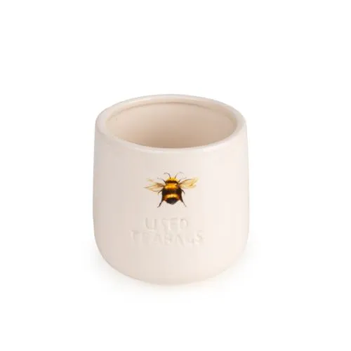 Ceramic Teabag Holder with Bee Design