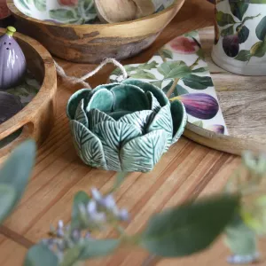 Ceramic Tealight Holder Green Reactive Glaze kitchen essentials, utensils set