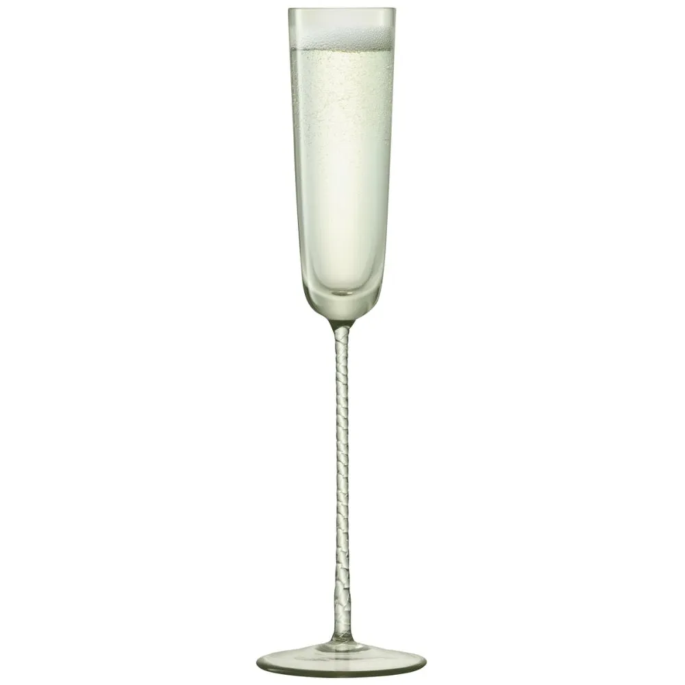 Champagne Theatre Pair of champagne flutes, 120ml, smoke grey
