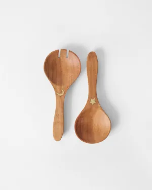 Chand Sitara Salad Server - Set of 2 chef knife, kitchen knife
