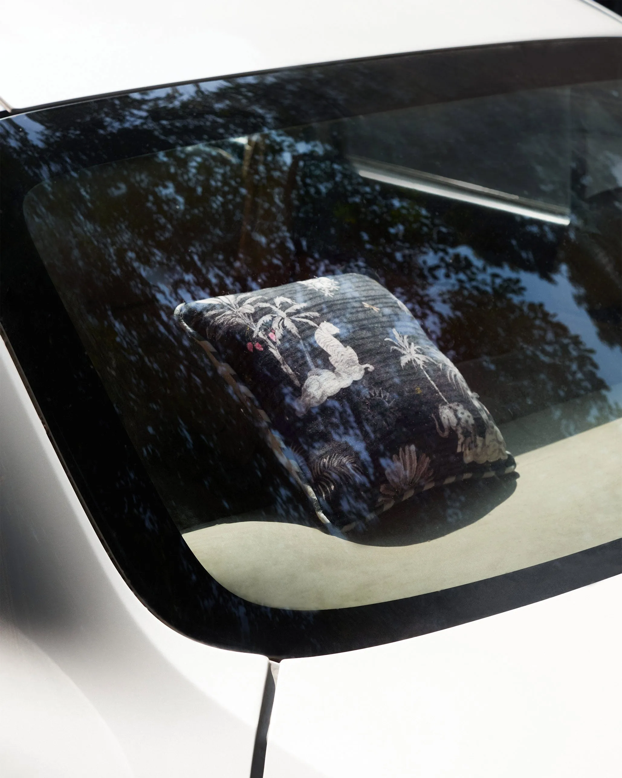 Charcoal Ele Car Cushion