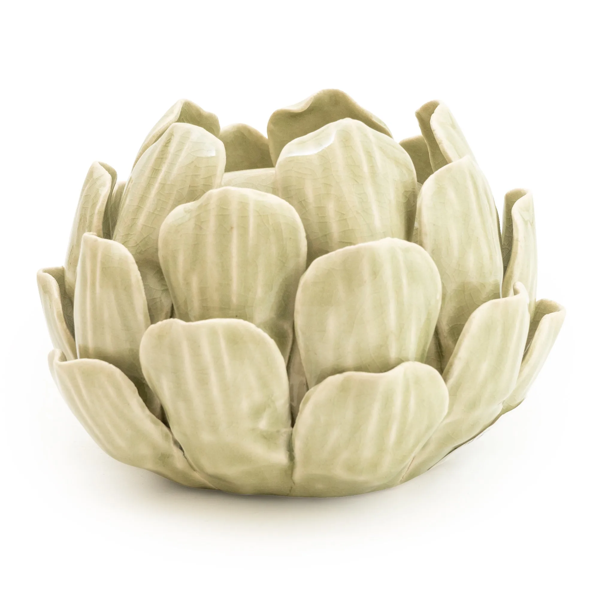 Charming Green Artichoke Candleholder
