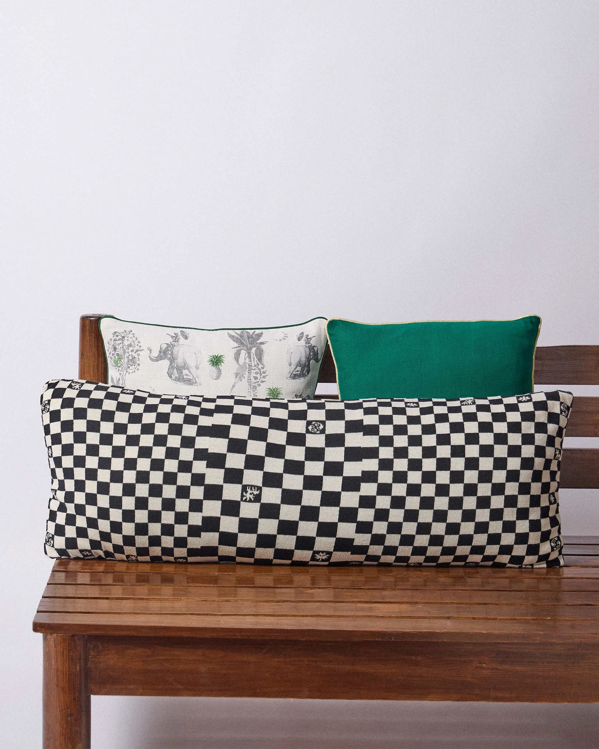 Checkered Cushion Cover accent chair, modern chair