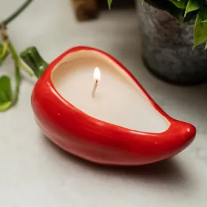 Chilli Candle Pot - Moroccan Red Cinnamon Scent kitchen essentials, utensils set