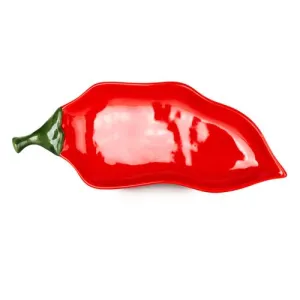 Chilli Shaped Ceramic Serving Plate kitchen essentials, utensils set