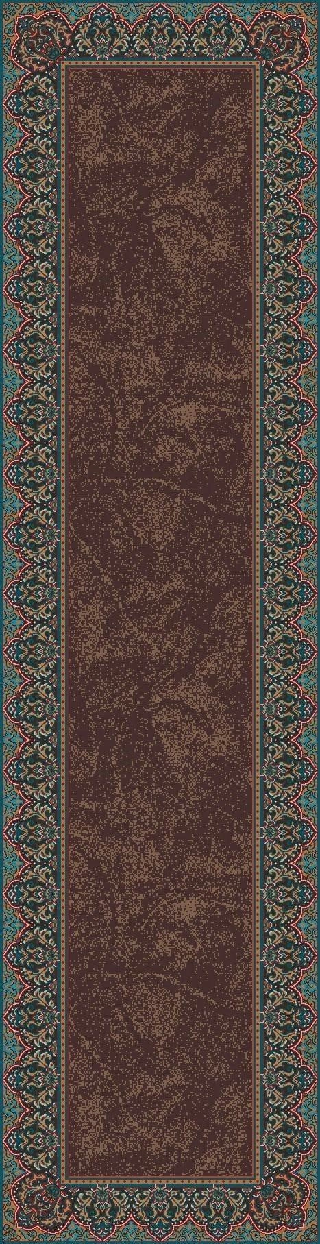 Chocolate & Turquoise Western Rugs