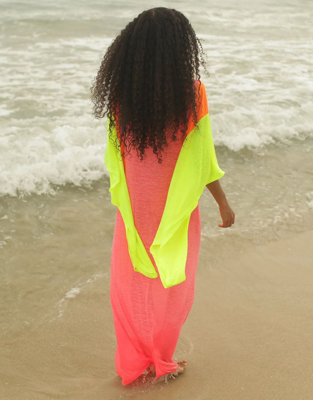 Clara Butterfly Kaftan - Hot Pink