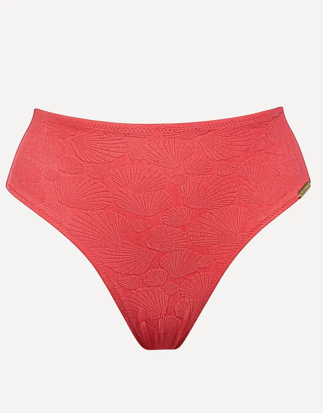Coastal Daydream High Rise Bikini Pant - Coral Sunset