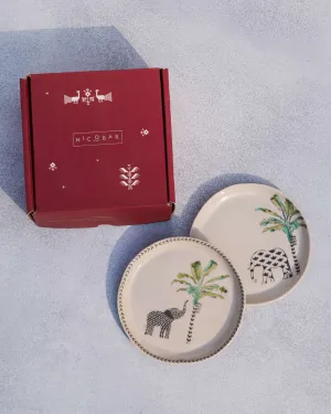 Coastal Tea Plates (Set of 2) - Ivory chef knife, kitchen knife