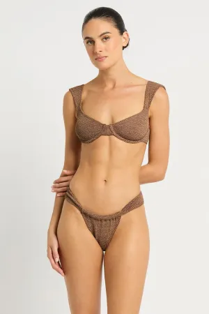 Cocoa Butter Lurex Georgia Bikini Set