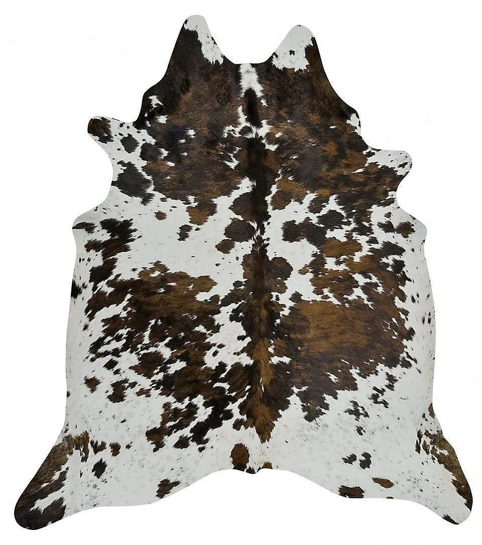 Colombian Tri-Color Cowhide Rug wall decor, home accessories