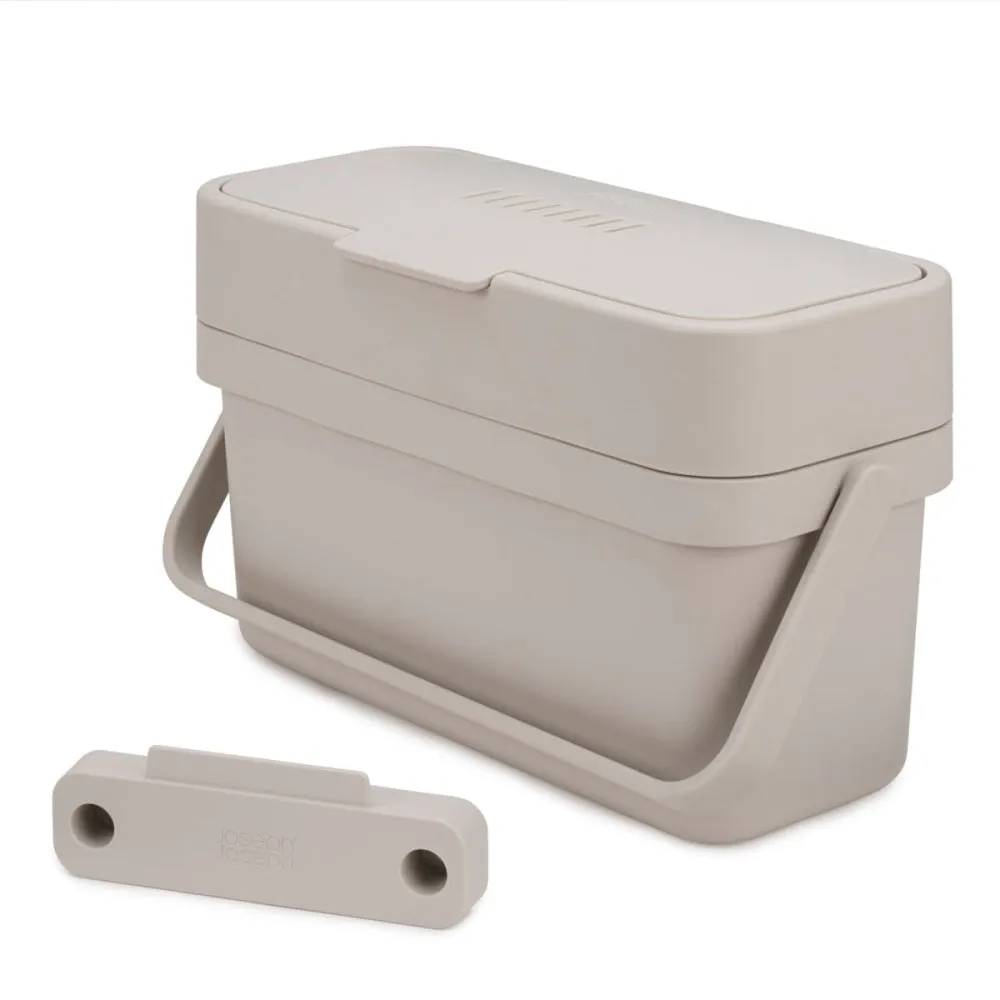 Compo 4 Food waste caddy, H18 x W30 x D13cm - 4 Litre, Stone