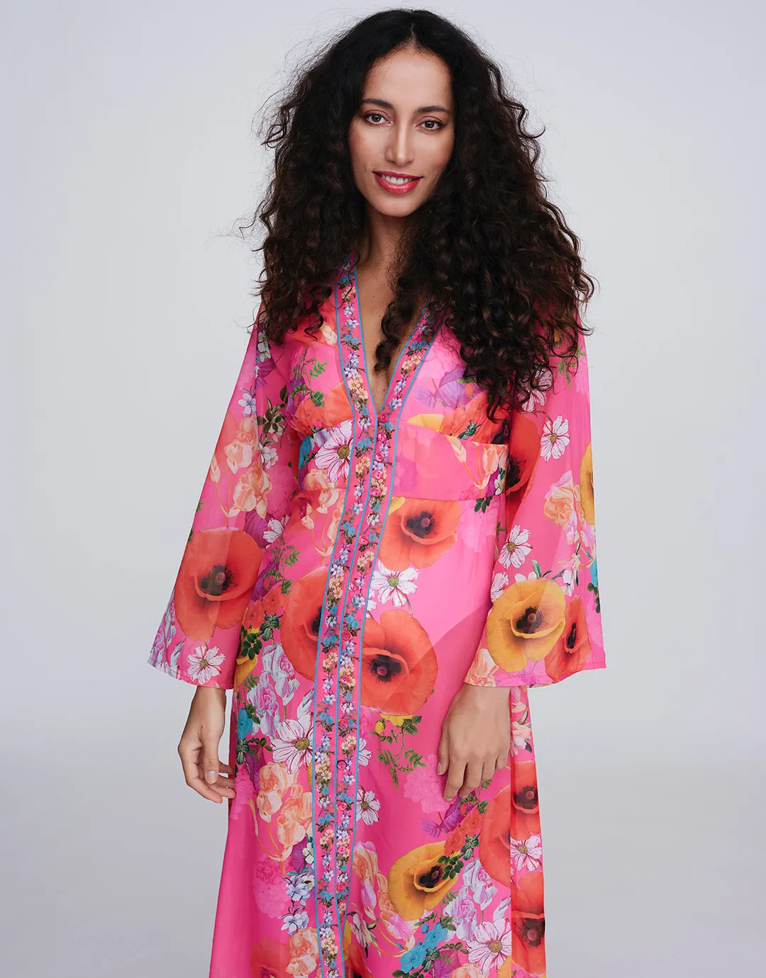 Copacabana Maxi Kaftan - Pink