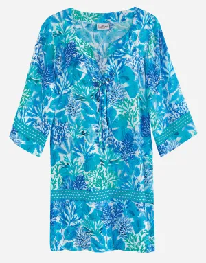 Coral Beach Tunic - Turquoise