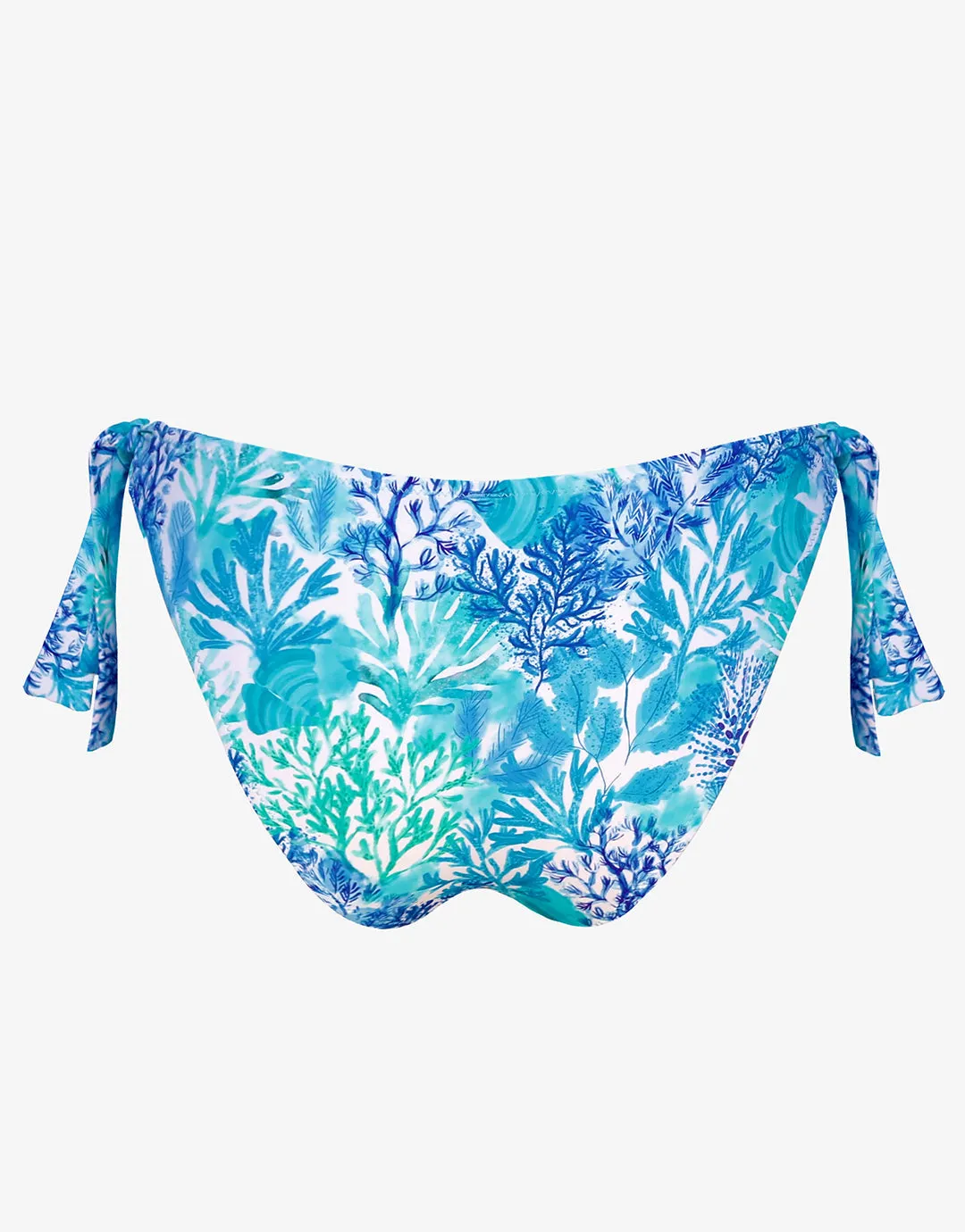 Coral Tie Side Bikini Pant - Turquoise